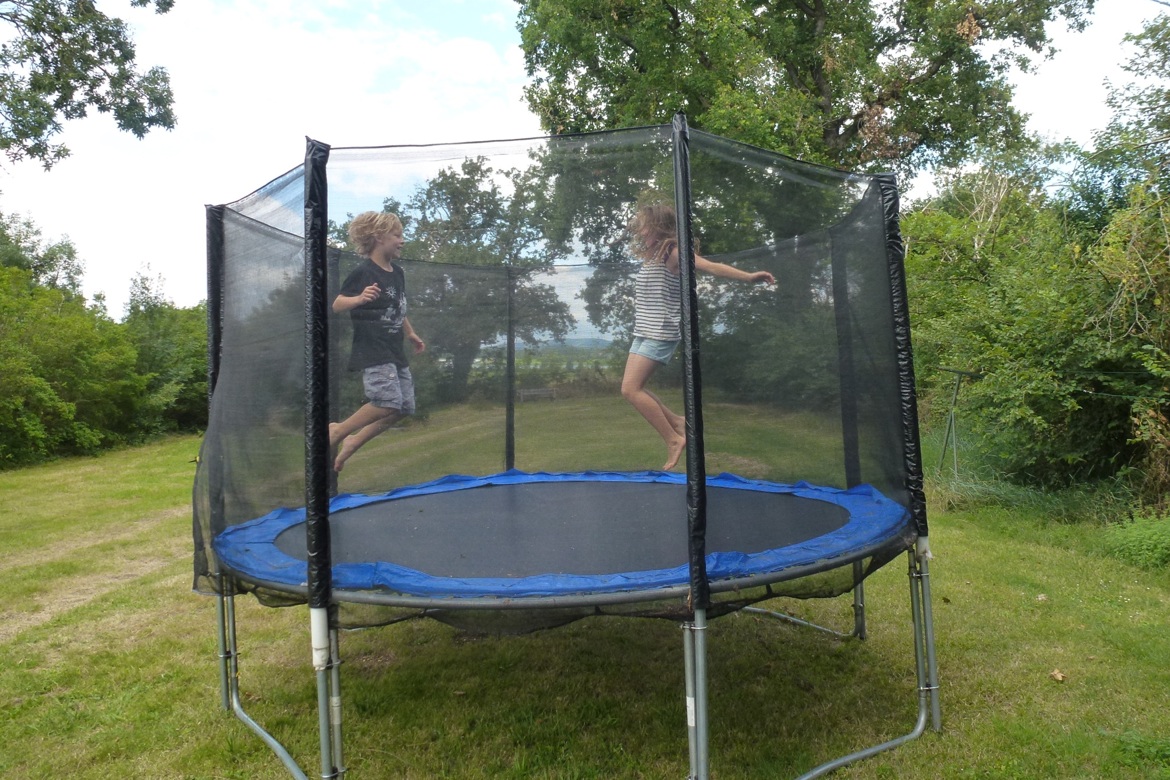 Kids love the trampoline